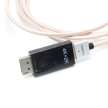 MSLFORCE 4K DisplayPort mini DP Male HDMI Moterų Konverteris Adapteris, skirtas Vaizdo Garso keitiklis HDTV PC