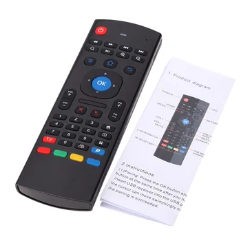 MX3 Oro Mouse Belaidė Mini Keyboard 2,4 Ghz mini pc HTPC Nešiojamas Smart TV T95 X96 Android TV Box Nuotolinio Valdymo