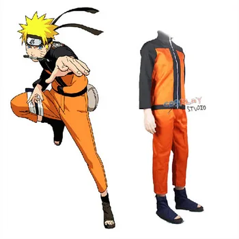 Naruto Cosplay Kostiumai, Naruto Anime Aprangą Žmogaus Parodyti Kostiumai Japonų Animacinių Filmų Kostiumai, Naruto Kailis Viršuje Kelnės Suaugusieji