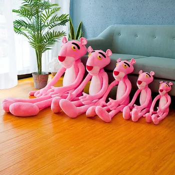 Nauja Rožinė Pantera Pliušiniai Žaislai Minkštas Žaislas Įdaryti Lėlės Pink Leopard 