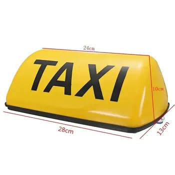 NAUJA Taksi Stogo Vandeniui Pasirašyti Magnetinio Taksometras Kabinos Viršuje Lemputė 12V DC Geltona Šviesa GL