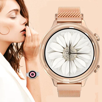 Naujas 2021 M3 Smart Watch Moterų Apyrankės 1.1 Colių Visiškai Apvalus Ekranas Širdies ritmo Monitoringo IP67 atsparus Vandeniui Ponios Sporto Laikrodžiai