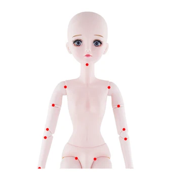 Naujas 60cm Bjd Doll Žaislai 3D Akis 