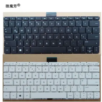 NAUJAS anglų klaviatūra HP Pavilion 11-k000 11-k100 x360 11-K Nešiojamojo kompiuterio Klaviatūra juoda/balta MUS