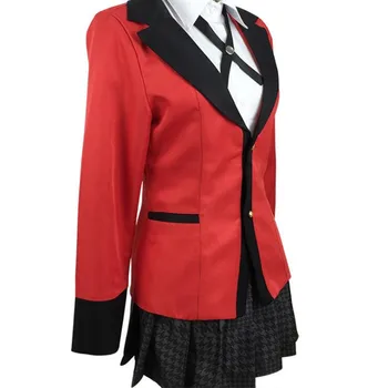 Naujas Anime Kakegurui Yumeko Jabami Saotome Mokyklos Mergaičių Uniforma Cosplay Kostiumai Helovinas