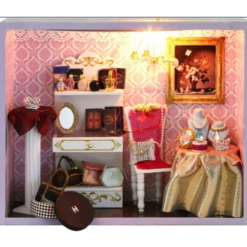 Naujas Atvykimo Miniatura Dovana Lėlės Namas Medinis, Dollhouses Miniatiūriniai 