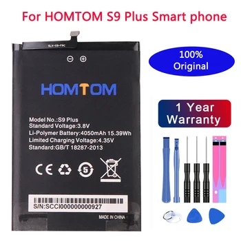 Naujas Aukštos Kokybės Originalus homtom S9 Plus Baterija 4050 mAh už HOMTOM S9 Plus Smart Phone +Nemokamas Įrankiai