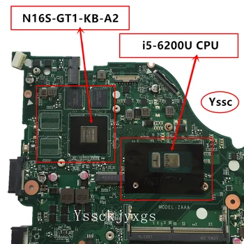 Naujas DAZAAMB16E0 mainboard ,Acer Aspire E5-774G nešiojamojo kompiuterio motininė plokštė , NBGEE11004 ( su i5-6200U cpu + 940M 2GB GPU ) Bandymo GERAI