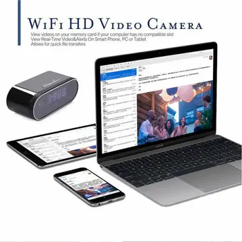 Naujas HD Žadintuvas, Kamera, WiFi Naktinio Matymo Home Security DVR Judesio Diktofonas