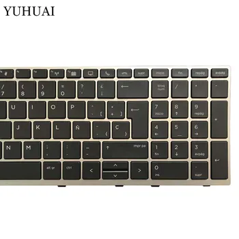 Naujas ispanų Nešiojamojo kompiuterio klaviatūra HP EliteBook 850 G5 sidabrinė rėmas su Ištiestu stick klaviatūra