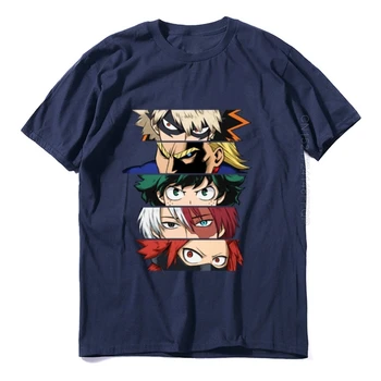 Naujas Medvilnės Vyrų T-shirt Mano Herojus Tees Naujovė Anime apvalia Kaklo Spausdinti marškinėliai vyriški Trumpas Viršūnės
