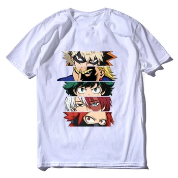 Naujas Medvilnės Vyrų T-shirt Mano Herojus Tees Naujovė Anime apvalia Kaklo Spausdinti marškinėliai vyriški Trumpas Viršūnės