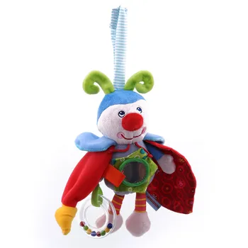 Naujas Mielas Animacinių filmų Vabzdžių Lėlės Pakabukas Kūdikių Pliušinis Lėlės Garso Popieriaus Saugos Veidrodis Žaislas Tinka Naujagimiams PP Medvilnės Minkštos Lėlės
