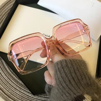 Naujas negabaritinių akiniai nuo saulės, moteris ar vyras aikštėje rėmo gradientas akiniai nuo saulės seksualus prekės dizaineris retro moterų gafas de sol d