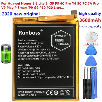 Naujas Originalus HB366481ECW 3600mAh Baterija Huawei Nova 2 lite / Garbės 7C AUM-L41 LND-AL30 AL29 AL40 TL30 TL40