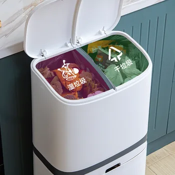 Naujas Patogus Šiukšlių Kibirą Išrūšiuotų Atliekų Dėžę Su Varantys Plastikiniai Virtuvės Šiukšliadėžės Kampe Šiukšlinę Paspauskite Atidaryti Saugojimo Kibiras