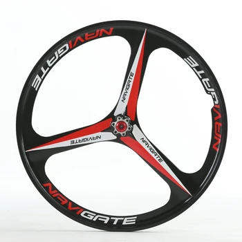 Naujas prekės ženklas MTB lengvas magnio lydinio, 3 ašmenų vienas ratai 26 colių dviračio rato kalnų dviračių ratus