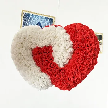 Naujas produktas rožės dirbtinių gėlių sienos, vestuvių papuošimas, rožių gėlių Širdies formos pakabukas