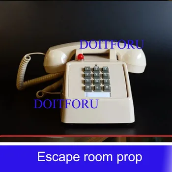 Naujas Realus gyvenimas kambarys pabėgti žaidimai American retro telefono atraminis ratukas teisingai passworld skaičius atidaryti užraktą pabėgti kolegija kambarys