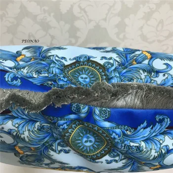 Naujas Spalvingas Namų Decrative Sofa Blue Dragon Užvalkalas Europos Prabangos Royal Dizaino Gyvūnų Pagalvės užvalkalą 19x19 colių