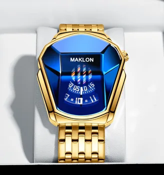 Naujas Sporto Aukso Mens Kvarciniai Laikrodžiai Prabangos Prekės Ženklo Žiūrėti Vyrams, Nerūdijančio Stee Laikrodis Atsparus Vandeniui Laikrodis Relogio Masculino