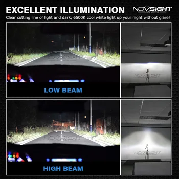 Naujas super šviesus Automobilių Žibintų Lemputės h7 led h7, h11 h1 h3, hb3 hb4 h8 h13 9007 72W 10000LM h4 led lempos lemputė lemputės auto