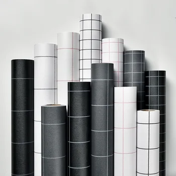 Naujas Tamsiai Pilka Prabanga Geometrinis Tapetai Roll Juoda Pilka Sienos Popieriaus, Šiuolaikinio Dizaino Miegamojo Kambarį Fone Namų Sienų Dekoras
