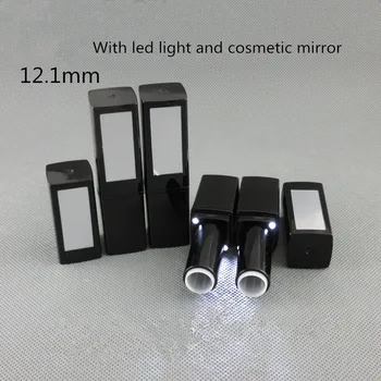 Naujas Tuščias Kosmetikos Konteineriai Lūpų Vamzdelį su led šviesa ir veidrodis, Lūpų dažai, Vamzdžiai 