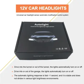 Naujas Universalus 12V Automobilio Automatinis Šviesos Jutiklio Sistema Automatiškai Kontroliuoti Šviesos Jutiklis Automobilių Automatinis priekinių Žibintų Autolight Jutiklis