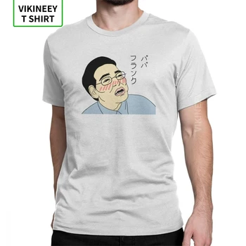 Naujovė Papa Franku Purvinas Frank T-Shirt Vyrams Medvilnės Marškinėliai Joji Rožinė Vaikinas Meme Japonijos 
