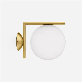 Naują Šiaurės minimalistinio dizaineris, mėnulio pilnatis stiklo, 200mm kamuolys lempos, svetainė, restoranas, naktiniai eilėje, dekoratyvinės sienų lempos