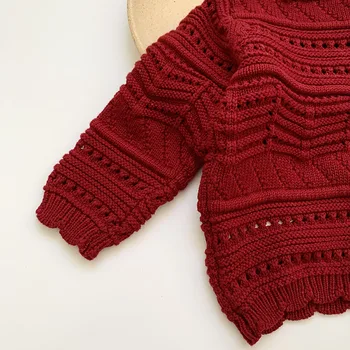 Naujų 2020 m. Vaikų Mergaičių ilgomis Rankovėmis Megztiniai Tuščiaviduriai Iš Megztinis Rudenį, Žiemą Baby Vaikų Mergaičių Megztiniai Megztinis 0-4Yrs