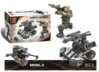 Naujų Karinių serijos 8pcs Džiunglių Vanguard SWAT figūrėlių, Statyba Blokai Pajėgų Armijos Kareivis Kit Modelis Plytų Žaislas Vaikams