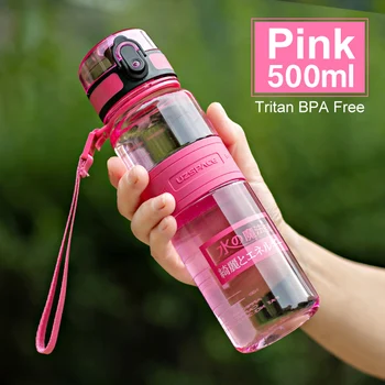 Neigiamų jonų Sporto, Vandens butelis Nešiojamų nepralaidžiose Mados Skaidrus ekologiška Medžiaga, Mano Gėrimo Butelis 500ml BPA Free