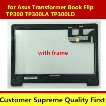 Nemokamas pristatymas su frameNew už ASUS Transformer Book Apversti TP300 TP300LA TP300LD Touch Panel, Ekrano Pakeitimo Nešiojamas skaitmeninis keitiklis