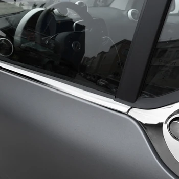 Nerūdijančio plieno, Automobilių langų apdaila Šildomi dekoratyvinės juostelės Mercedes smart15-18 453 Fortwo Automobilio išorės apdailos Reikmenys