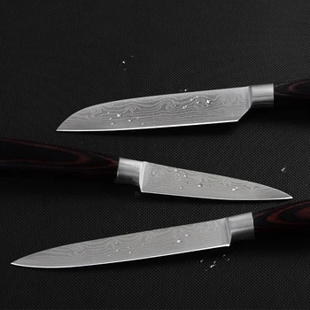 Nerūdijančio plieno peilis, 3'5'inch Skutimo santoku Japonų virtuvės peiliai chef peilis Timhome vaisių peilis, kepimo įrankis