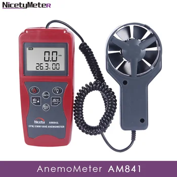 Nicetymeter AM841 Kišeninis Skaitmeninis Anemometras Vėjo Greičio Matuoklis ir Temperatūros Matavimo Oro judėjimo greitis, Temperatūra su CMM/CFM