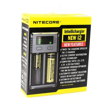 NITECORE NAUJAS I2 baterijos Kroviklis OLED Ekranas, Smart Įkroviklis + NITECORE 18650 8A 6 V 12.6 Wh NL1835HP li-ion įkraunama baterija