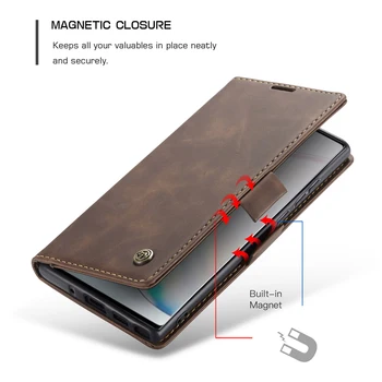 Odinis dėklas, Skirtas Samsung Galaxy Note, 10 Lite Atveju Piniginės Flip Book Kortelių Lizdai Verslo Padengti Samsung S20 FE-Magnetas Knygelė