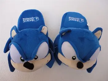 OHMETOY Sonic Žaislai Iškamšos Pliušinis Cosplay Skrybėlę Reguliuojamas Beisbolo kepuraitę Šiltas Šlepetes Namuose Batų Amžius 5+ Gimtadienio Dovana