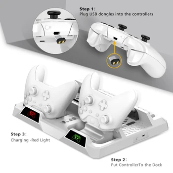 OIVO Dual Controller Charging Dock Station Xbox VIENAS Vėsinimo Vertikalus Stovas Žaidimai Saugojimo Įkroviklio Xbox VIENA/S/X Konsolės