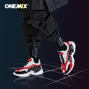 ONEMIX 2020 Nauji Bėgimo Bateliai Vyrams Aukštis Didėja Ulzza Harajuku Pagalvėle Platforma Retro Sportiniai Bateliai Pėsčiomis Sportbačiai