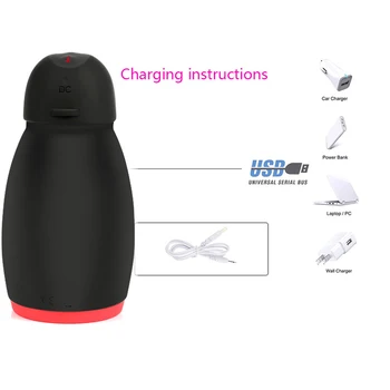 Oralinio Sekso Mašina Vyrų Masturbator USB Įkraunama Nedelsiant Mokymo Vibratorius, Automatinė Sekso Masturbacija Suaugusiųjų Vibratorius Vyrams