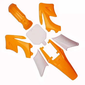 Oranžinės spalvos Plastikinis Dangtis Lauktuvės Rinkiniai Mudguard Sparnus 