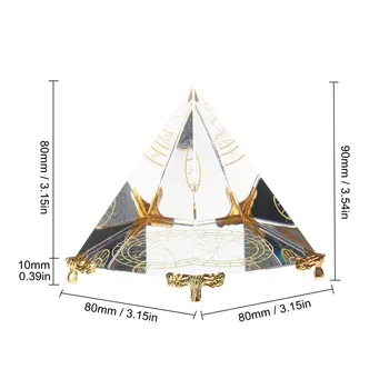Orgonite Pagerinti Likimo Padėti Verslui Bokštas Natūralių Kristalų Orgone Energijos Piramidės Apdailos Procesas Dervos Pasisekė Dovana 8cm