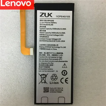 Originalus baterijos 3.82 V 3500mAh BL268 Lenovo ZUK Z2 Z2131 Baterija +Dovana Įrankiai +Lipdukai