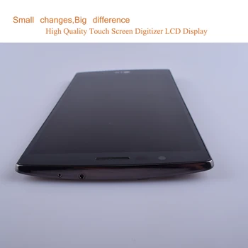 Originalus LCD Dual SIM Ekranas LG G4 LCD H818 H818P Jutiklinis Ekranas skaitmeninis keitiklis su Rėmu LG G4 H818 LCD Ekranas asamblėja