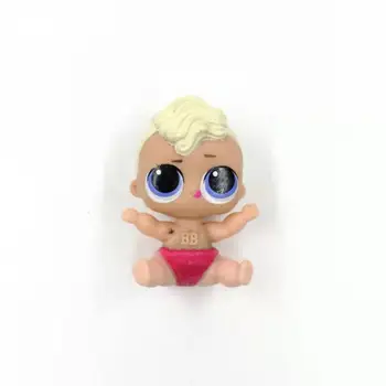 Originalus LOLs Staigmena Lėlės 4cm seselė, Plastikiniai Kūdikių Skaičius Žaislai Mergaitėms Gimtadienio Dovanos