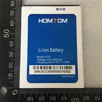 Originalus Naujas HOMTOM HT37 Pro Baterija Didelės Talpos, Visiškai 3000mAh Atsarginės Baterijos Pakeitimo HOMTOM HT37 Išmaniųjų Telefonų